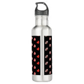 Love American Football - Gridiron Fans Heart Waterfles (Achterkant)