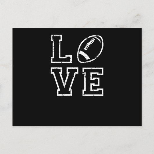 Love American Football Valentijnsdag Gift Briefkaart (Voorkant)