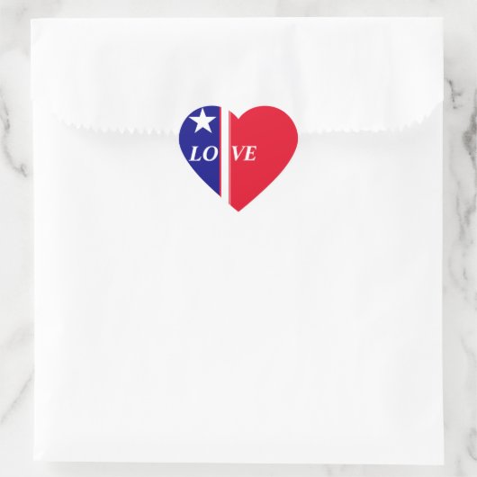 Love AMERICAN STYLE Hart Sticker (Tas)