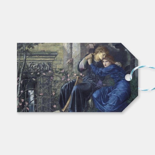 Love Among the Ruins (door Edward Burne-Jones) Cadeaulabel (Voorkant (Horizontaal))