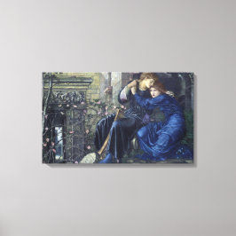 Love Among the Ruins (door Edward Burne-Jones) Canvas Afdruk