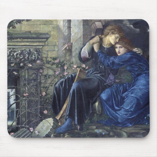 Love Among the Ruins (door Edward Burne-Jones) Muismat (Voorkant)