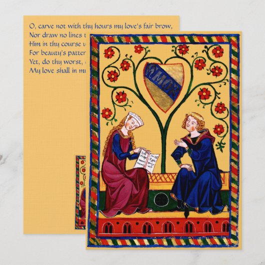 Love - Amor Card - Shakespeare Kaart (Voorkant / Achterkant)