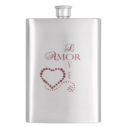 Love Amor Heart Valentijn Flacon (Voorkant)