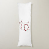Love Amor Heart Valentijn Lichaamskussen (Voorkant Verticaal)