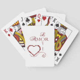Love Amor Heart Valentijn Pokerkaarten