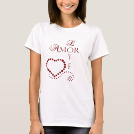 Love Amor Heart Valentijn T-shirt