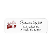 Love Amor Valentijn Design Etiket (Voorkant)