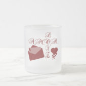 Love Amor Valentijn Design Matglas Koffiemok (Center)