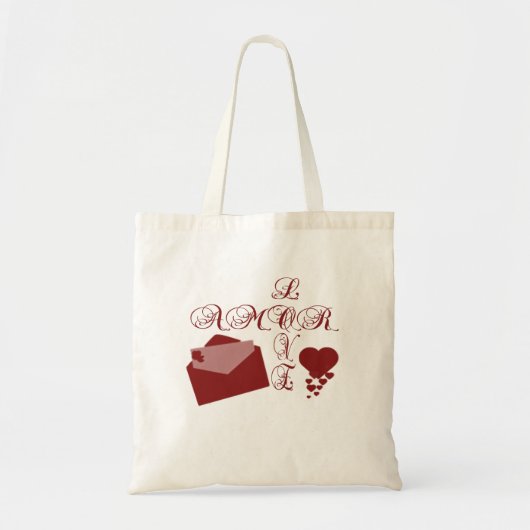 Love Amor Valentijn Design Tote Bag (Voorkant)