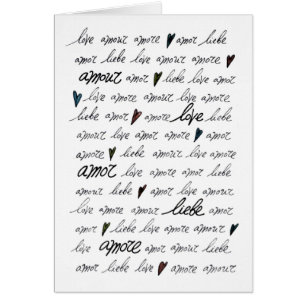 "Love Amour Amore Liebe Amor"