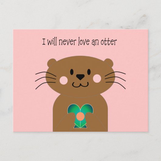 Love An Otter Post Kaart (Voorkant)