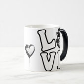 LOVE Anatomisch Menselijk Hart Magische Mok (Voorkant rechts)