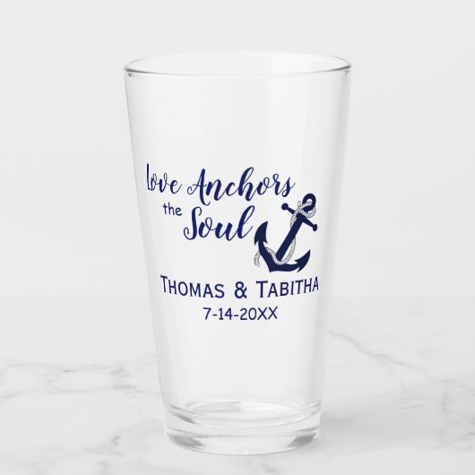 Love Anchors the Soul Glas (Voorkant)