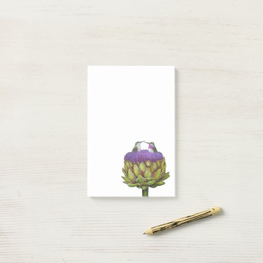 Love and Artichoke Post-it notebooks Post-it® Notes (Op bureau)