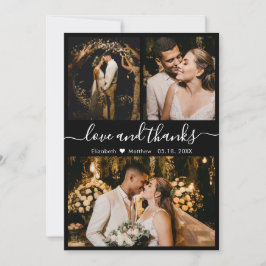 Love and Bedankt Black and White Wedding Dankuwel