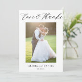 Love and bedankt script 2 photobruiloft (Staand voorkant)