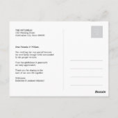 Love and Bedankt Script Photo Weddenschap Dankuwel Briefkaart (Achterkant)