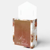 Love and Bedankt Terracotta Floral Boho Favors Bedankdoosjes (Geopend)