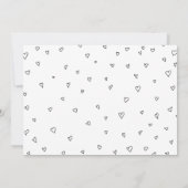 Love and Bedankt White Typography Weddenfoto (Achterkant)