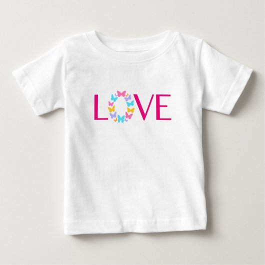 Love and Butterflies Baby T-Shirt (Voorkant)