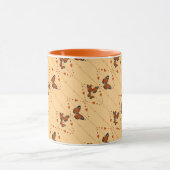 Love and Butterflies in oranje versie 2 Mok (Midden)