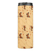 Love and Butterflies in oranje versie 2 Thermosbeker (Achterkant)