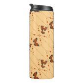 Love and Butterflies in oranje versie 2 Thermosbeker (Geroteerd rechts)