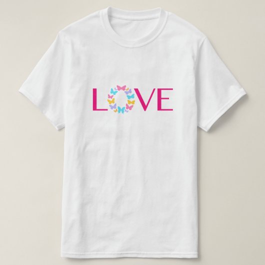 Love and Butterflies T-Shirt (Design voorkant)