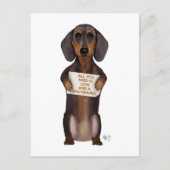 Love and Dachshund Briefkaart (Voorkant)