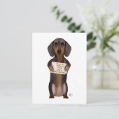 Love and Dachshund Briefkaart (Staand voorkant)
