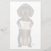Love and Dachshund Briefpapier (Voorkant)