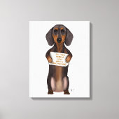 Love and Dachshund Canvas Afdruk (Voorkant)