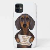 Love and Dachshund Case-Mate iPhone Case (Achterkant)