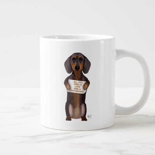 Love and Dachshund Grote Koffiekop (Rechts)