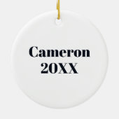 Love and Dachshund Keramisch Ornament (Achterkant)