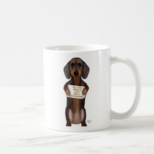 Love and Dachshund Koffiemok (Rechts)