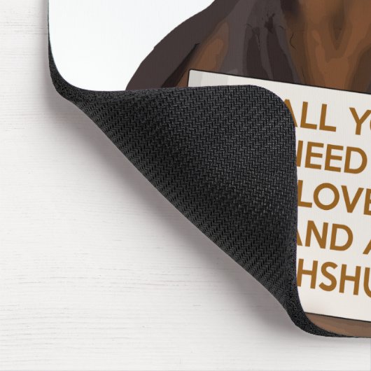 Love and Dachshund Muismat (Hoek)