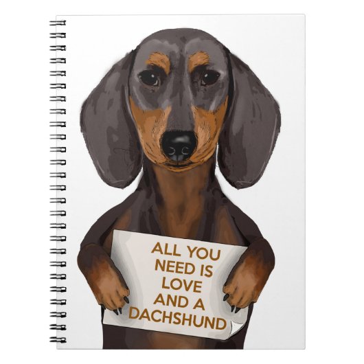 Love and Dachshund Notitieboek (Voorkant)