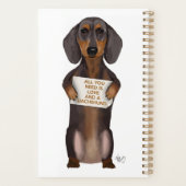Love and Dachshund Planner (Achterkant)