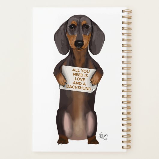 Love and Dachshund Planner (Achterkant)