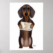 Love and Dachshund Poster (Voorkant)