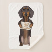 Love and Dachshund Sherpa Deken (Voorkant)