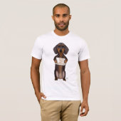 Love and Dachshund T-shirt (Voorkant volledig)