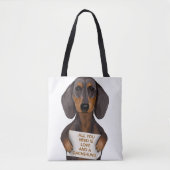 Love and Dachshund Tote Bag (Voorkant)