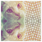 Love and Devovotion - Cat Portrait Pattern Stof (Swatch)