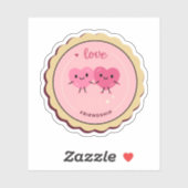 love and friendship cute sticker (Vel)