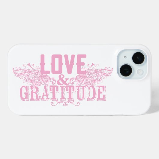 Love and Gratitude Cell Phone Case (Achterkant (horizontaal))