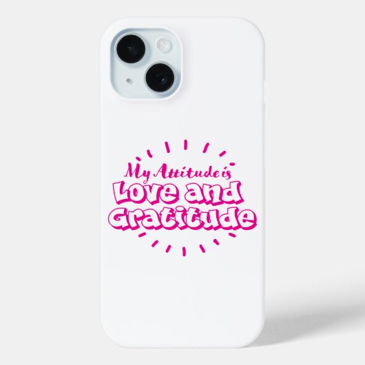 Love and gratitude cell phone case (Achterkant)