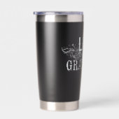 Love and Gratitude Travel Mug Geïsoleerde Drinkbeker (Rechts)